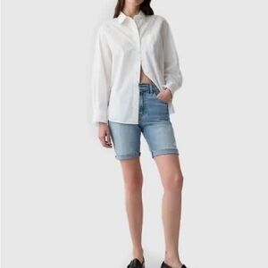 GAP denim 9” Bermuda Light Blue Jean Shorts, women's size 14/32